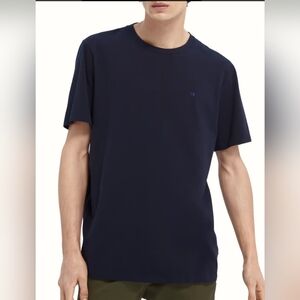 Scotch & Soda Men's Navy Blue T-Shirt